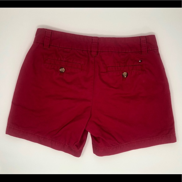 Tommy Hilfiger Red Shorts Size 2 - Picture 3 of 4